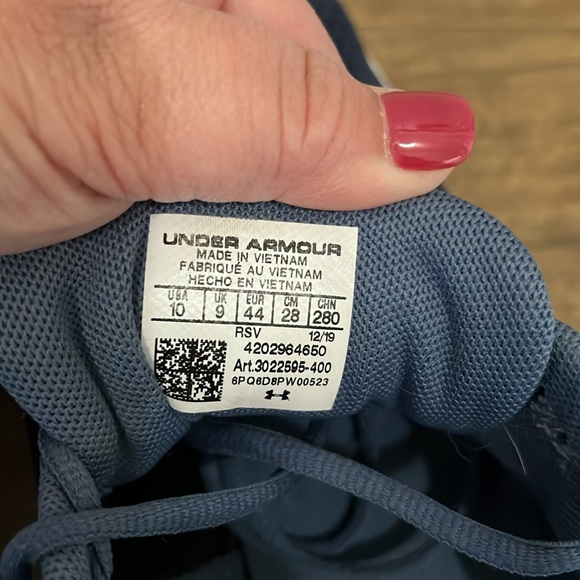 Under Armour Surge Blue Men’s size 10 - Picture 5 of 6